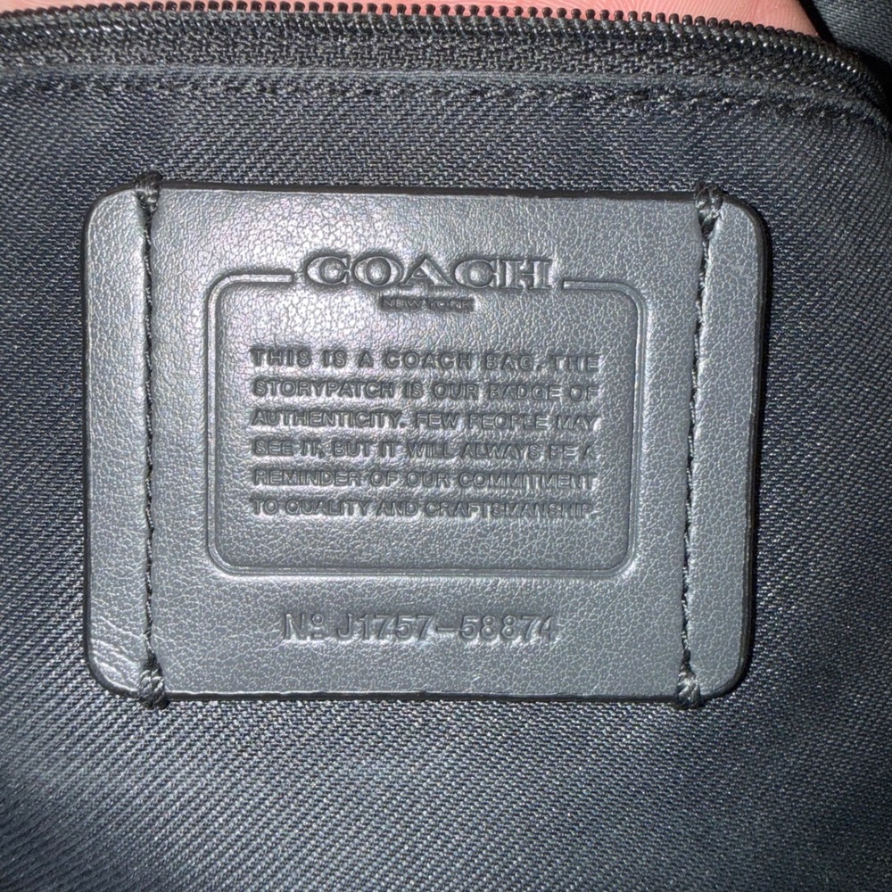 Coach Prairie Satchel Crossbody Bag 58874 Pebbled Leather Gold Hardware - Picture 8 of 9